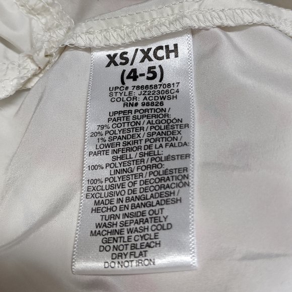 Vtg GIRL'S JORDACHE Denim and Floral Dress - Picture 15 of 15